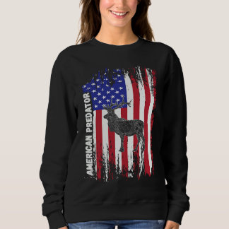 American Predator Patriotic American Flag ELK Hunt Trui