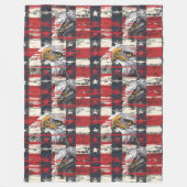 American Pride Blanket Eagle & Flag Celebration Fleece Deken (Voorkant)