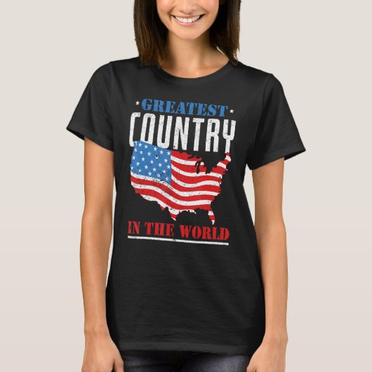American Pride Freedom Liberty Amerikaanse vlag Ha T-shirt (Voorkant)