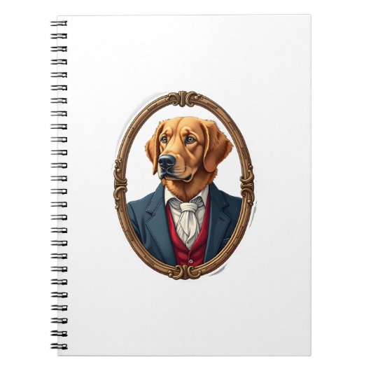 American Pride Golden Retriever Vintage Shirt 4 Notitieboek (Voorkant)