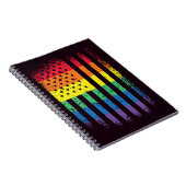 American Pride Grunge Notitieboek (Rechterzijde)