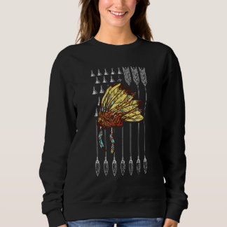 American Pride Headdress Indian US Flag Native Ame Trui
