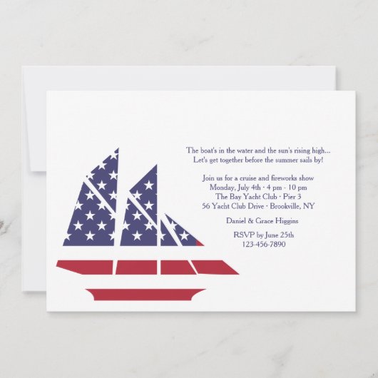 American Pride Invitation Kaart (Voorkant)