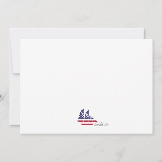 American Pride Invitation Kaart (Achterkant)