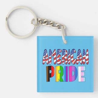 American Pride - LGBTQ+ America Pride Month July 4 Sleutelhanger