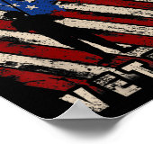 American Pride Patriot Soldier Veterans US Flag Me Poster (Hoek)