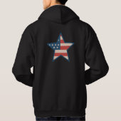"American Pride Patriotic Eagle Hoodie - US Flag (Achterkant)