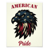 American Pride, Patriottische Rode Witte Blauwe Ad Foto Afdruk (Voorkant)