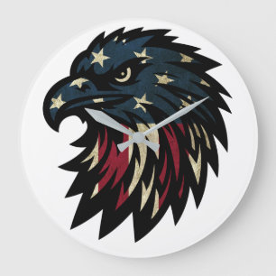 American Pride, Patriottische Rode Witte Blauwe Ad Grote Klok