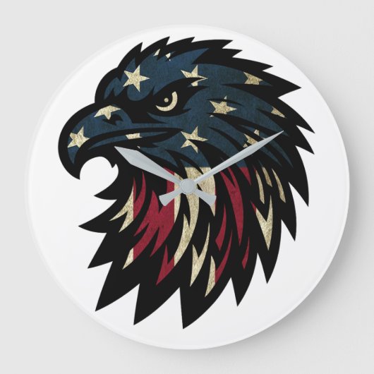 American Pride, Patriottische Rode Witte Blauwe Ad Grote Klok (Voorkant)