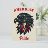 American Pride, Patriottische Rode Witte Blauwe Ad Kaart (Staand voorkant)