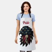 American Pride, Patriottische Rode Witte Blauwe Ad Schort (Gedragen)