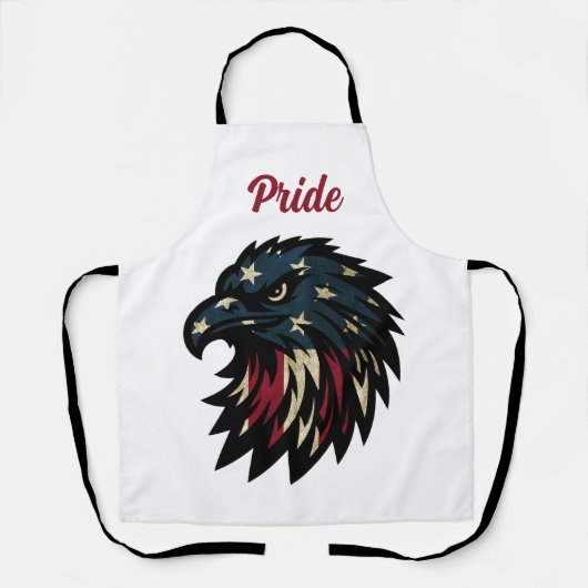 American Pride, Patriottische Rode Witte Blauwe Ad Schort (Voorkant)