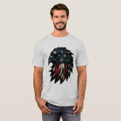 American Pride, Patriottische Rode Witte Blauwe Ad T-shirt (Voorkant volledig)