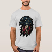 American Pride, Patriottische Rode Witte Blauwe Ad T-shirt (Voorkant)