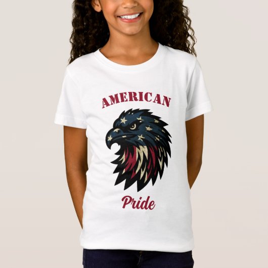 American Pride, Patriottische Rode Witte Blauwe Ad T-shirt (Voorkant)