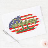 American Pride Rogers Trucking Company Ovale Sticker (Envelop)