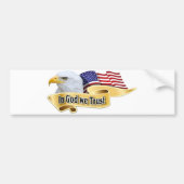 American Pride Series on God We Trust Bald Eagle B Bumpersticker (Voorkant)