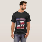 AMERICAN PRIDE Ultra MAGA Trump Supporter ⛳ Geweld T-shirt (Voorkant volledig)