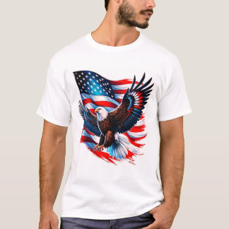 American Pride – USA Flag & Eagle T-shirt 🇺🇸🦅