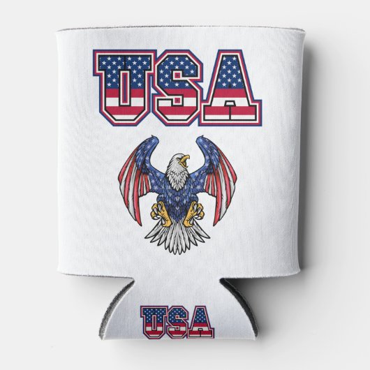 American Pride USA Shield Custom Blikjeskoeler (Voorkant)