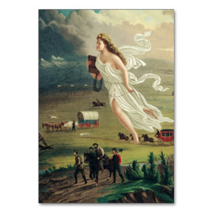 American Progress beroemd gemaakt door John Gast Kaart