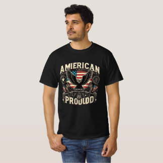 American Proud Eagle Design T-shirt