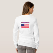 American Proud The MUSEUM Zazzle Sjabloon 2 T-shirt (Achterkant volledig)