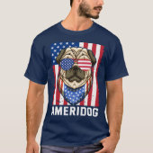 American Pug Dog T-shirt (Voorkant)