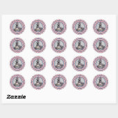 American Pug Ronde Sticker (Vel)