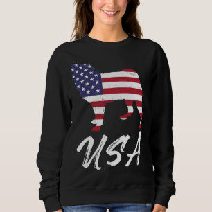 American Pug USA Flag TShirt voor Pug Lovers Essen