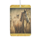 American Quarter Horse met een gouden folieontwerp Luchtverfrisser (Voorkant)