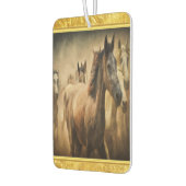 American Quarter Horse met een gouden folieontwerp Luchtverfrisser (Links)