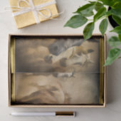 American Quarter Horse met een gouden folieontwerp Tissuepapier (Geschenk)