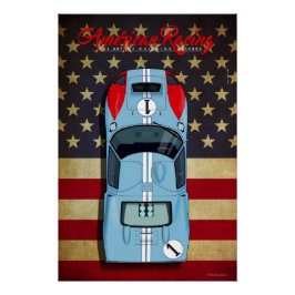 American Racing GT40 No.1 Perfect Poster