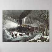 American Railroad Scene, 1871 Poster (Voorkant)