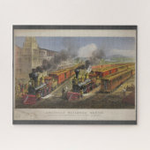 American Railroad Scene Legpuzzel (Horizontaal)