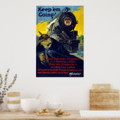 American Railways, Keep 'Em Going in 1917 Poster (Keuken)