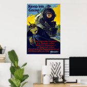 American Railways, Keep 'Em Going in 1917 Poster (Thuiskantoor)