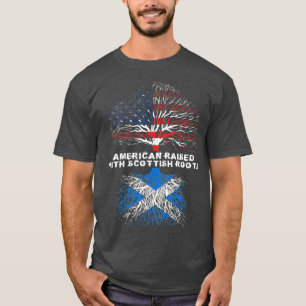 American Raised met Scottish Roots Scotland T-shirt