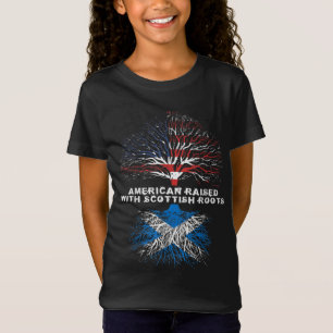 American Raised met Scottish Roots Scotland T-shirt