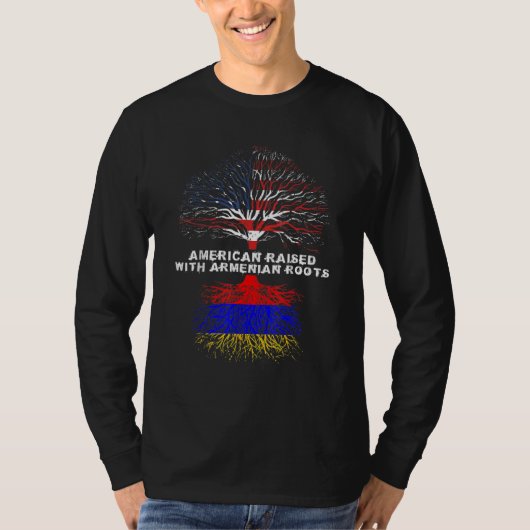 American Raised with Armenian Roots Armenia T-shirt (Voorkant)