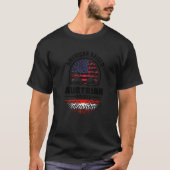 American Raised With Austrian Roots Austria Austri T-shirt (Voorkant)