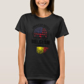 American Raised With Belgian Roots Belgium Belgian T-shirt (Voorkant)