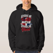 American raised with dominican roots  Dominican Pr Hoodie (Voorkant)