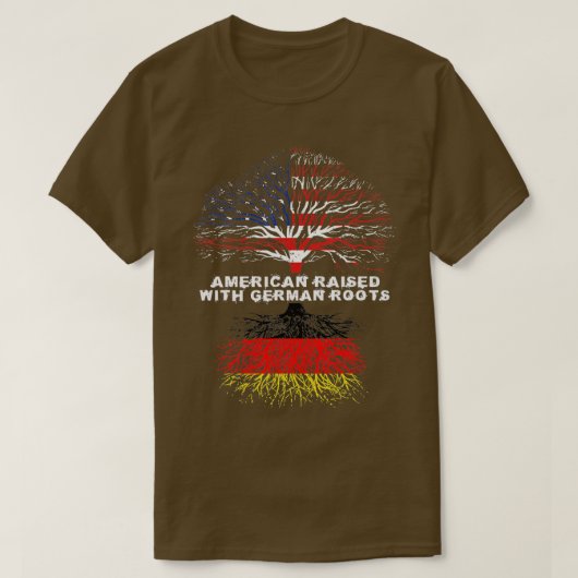American Raised with German Roots Germany T-shirt (Design voorkant)