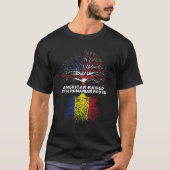 American Raised With Romanian Roots T-shirt (Voorkant)
