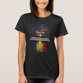 American Raised With Romanian Roots T-shirt (Voorkant)