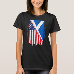 American Raised With Scottish Roots With Scotland T-shirt