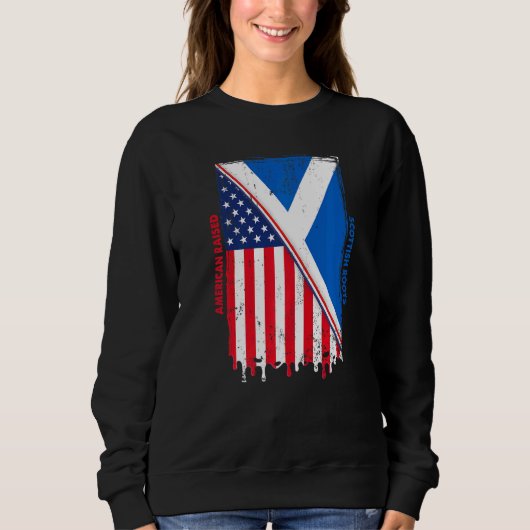 American Raised With Scottish Roots With Scotland  Trui (Voorkant)